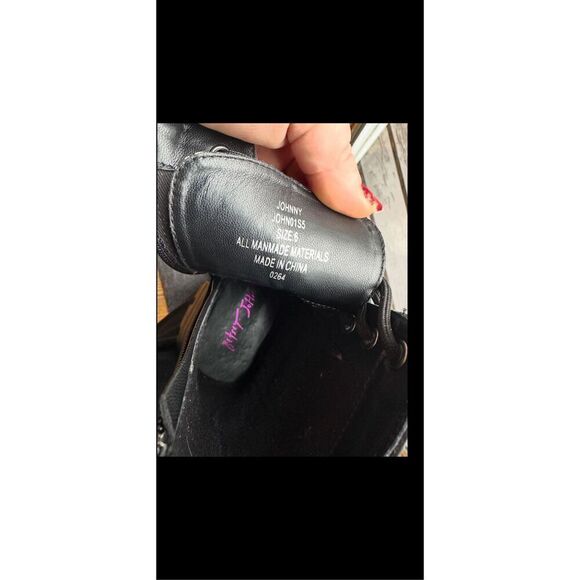 Betsy Johnson, Johnny combat boots lace up size 6  - Picture 8 of 12